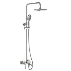 Душевая система WasserKraft Wern 4200 с верхним душем с лейкой с изливом никель (A14201) - фото 1