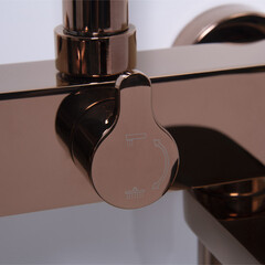 Душевая система WasserKraft Asphe 7700 с верхним душем с лейкой с изливом розовое золото (A17301) - фото 6