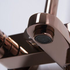 Душевая система WasserKraft Asphe 7700 с верхним душем с лейкой с изливом розовое золото (A17301) - фото 4