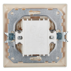 Выключатель Svet одноклавишный встраиваемый бежевый с подсветкой (SV1001-0009) - фото 4