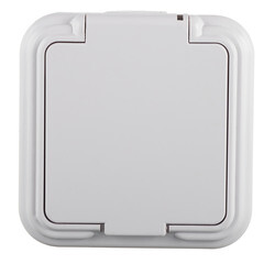 Розетка Svet накладная белая с крышкой (0215-00191) - фото 1
