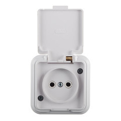 Розетка Svet накладная белая с крышкой (0215-00191) - фото 2