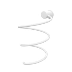 Держатель для фена WasserKraft на шуруп металл белый (K-1080W) - фото 1