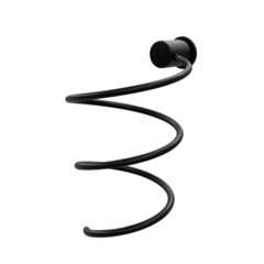 Держатель для фена WasserKraft на шуруп металл черный (K-1080B) - фото 1