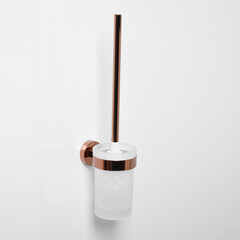 Ершик для унитаза WasserKraft Asphe подвесной металл розовое золото (K-77727) - фото 5