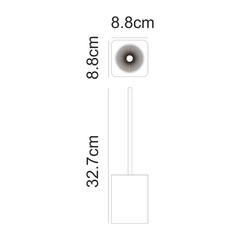 Ершик для унитаза WasserKraft Fulda K-691100 напольный металл/полирезин белый (K-691127) - фото 2