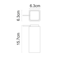 Дозатор для мыла WasserKraft Paar K-4200 настольный полирезин черный (K-4299) - фото 2