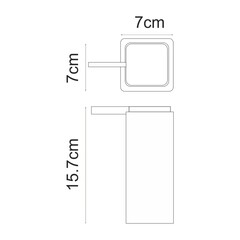 Дозатор для мыла WasserKraft Fulda K-691100 настольный полирезин белый (K-691199) - фото 2
