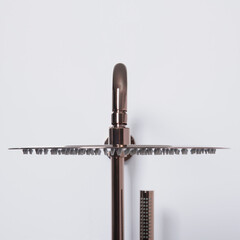 Душевая система WasserKraft с верхним душем с лейкой с изливом золото (A18301) - фото 12