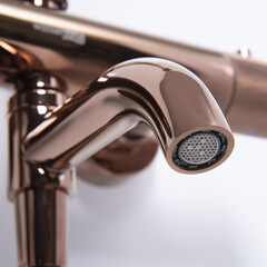 Душевая система WasserKraft с верхним душем с лейкой с изливом золото (A18301) - фото 4