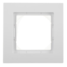 Рамка Systeme Electric AtlasDesign Aqua одноместная белая (ATN440101)