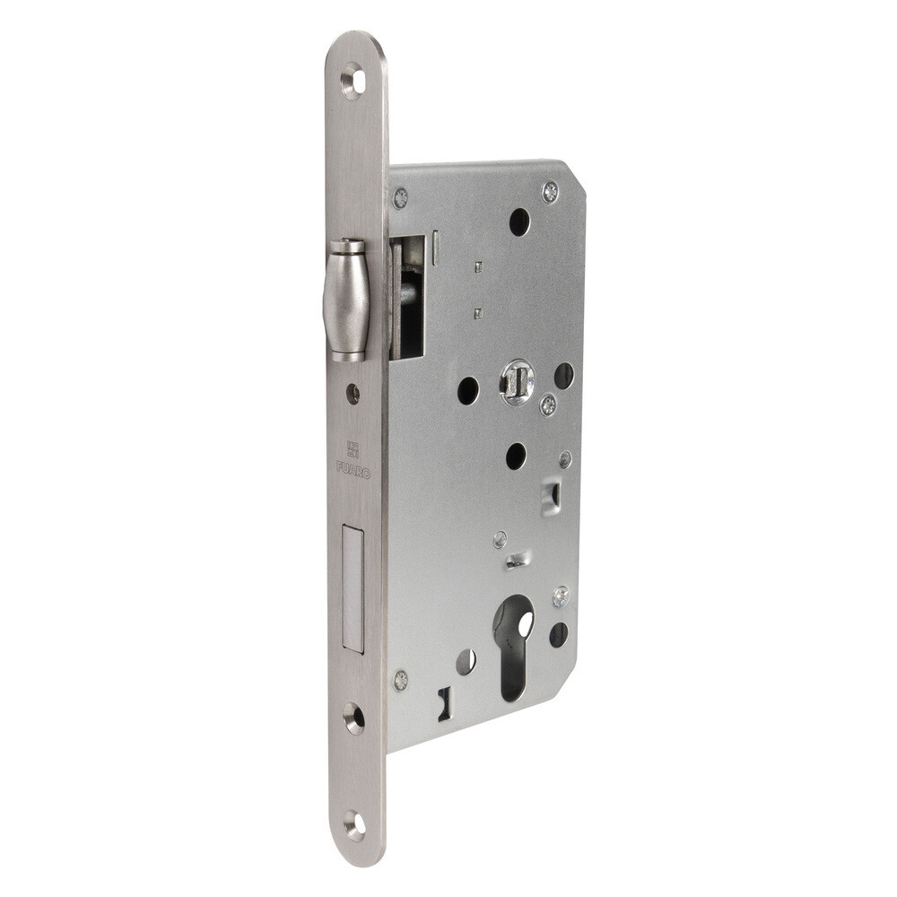 

Замок врезной Fuaro DD.INOX-C-55.72-R для противопожарной двери под цилиндр хром