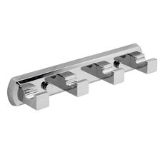 Вешалка для ванной WasserKraft Lippe K-6500 4 крючка на шуруп металл хром (K-6574)