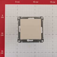 Переключатель Systeme Electric AtlasDesign одноклавишный встраиваемый бежевый (ATN000261) - фото 5