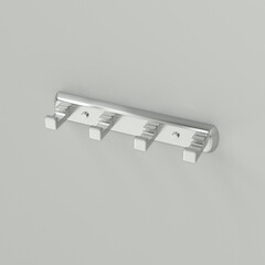 Вешалка для ванной WasserKraft Rhin K-8774 4 крючка на шуруп металл хром (K-8774) - фото 3