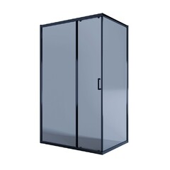 Душевой уголок Alex Baitler AB-1 черный 120х90х200 см прямоугольник стекло тонированное 6 мм (AB14120B4) - фото 1