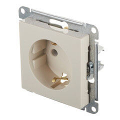 Розетка Systeme Electric AtlasDesign встраиваемая бежевая (ATN000243) - фото 2