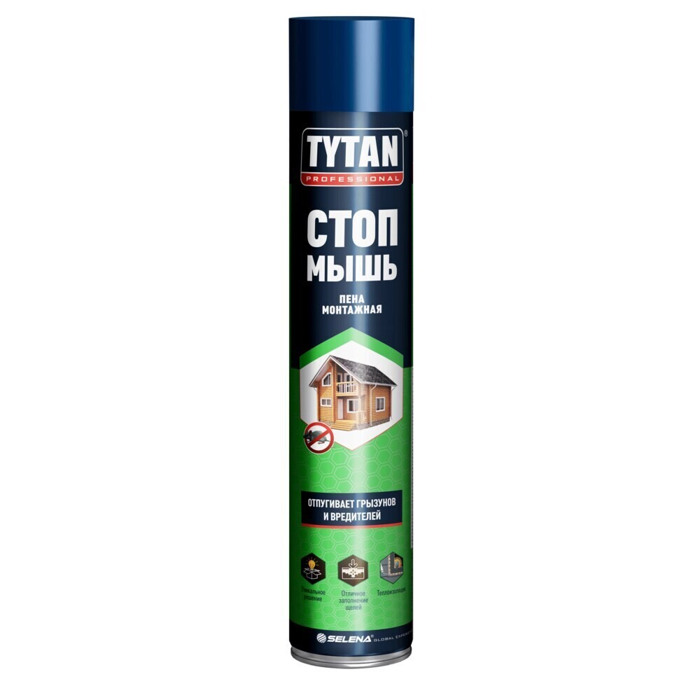 

Пена монтажная бытовая Tytan Professional Стоп Мышь летняя 750 мл