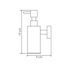 Дозатор для мыла WasserKraft с держателем металл белый (K-1399W) - фото 2