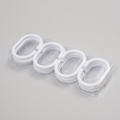 Карниз для ванной 110-200 см телескопический прямой алюминий белый - фото 3