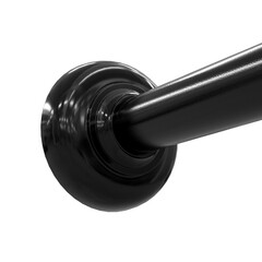 Карниз для ванной 180х90 см сборный Г-образный алюминий черный - фото 6