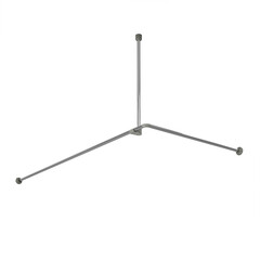 Изображение товара Карниз для ванной 180х90 см сборный Г-образный алюминий хром