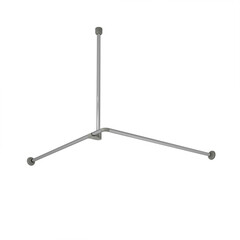 Изображение товара Карниз для ванной 90х90 см сборный Г-образный алюминий хром