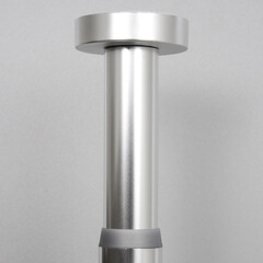 Карниз для ванной 110-200 см телескопический прямой алюминий хром - фото 5