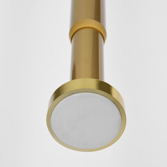 Карниз для ванной 110-200 см телескопический прямой алюминий золото - фото 4