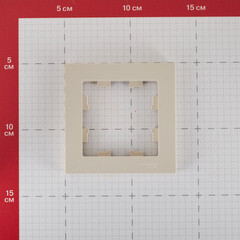 Рамка Systeme Electric AtlasDesign одноместная бежевая (ATN000201) - фото 3