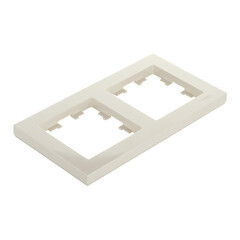 Рамка Systeme Electric AtlasDesign двухместная бежевая (ATN000202) - фото 2