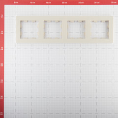 Рамка Systeme Electric AtlasDesign четырехместная бежевая (ATN000204) - фото 2