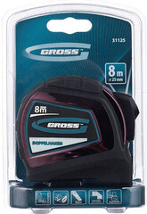 Рулетка Gross с автостопом 8 м x 25 мм - фото 2