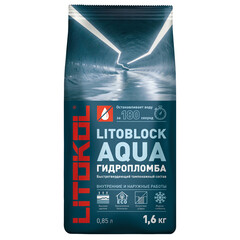Изображение товара Гидропломба Litokol Litoblock Aqua цементная 1,6 кг