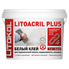Изображение товара Клей для плитки Litokol Litoacril Plus готовый 1 кг