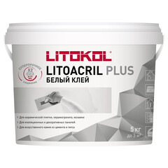 Изображение товара Клей для плитки Litokol Litoacril Plus готовый 5 кг
