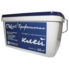 Клей для флизелиновых и стеклообоев БауТекс Оклей Профессионал готовый 50 кв.м 10 кг - фото 1