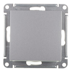Изображение товара Выключатель Systeme Electric AtlasDesign одноклавишный встраиваемый алюминий (ATN000311)