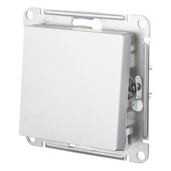 Выключатель Systeme Electric AtlasDesign одноклавишный встраиваемый алюминий (ATN000311) - фото 4