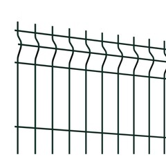 Секция заборная 3D Medium 1730х2500 мм d4 мм ячейка 55х200 мм зеленая RAL 6005 Grand Line - фото 2