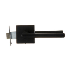 Комплект фурнитуры для двери Lavelly Viola с защелкой и петлями квадратная розетка черный (990333) - фото 4