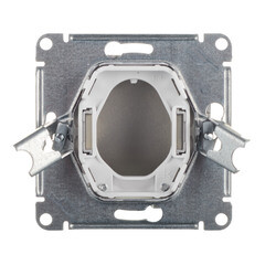 Вывод кабеля Systeme Electric AtlasDesign встраиваемый алюминий (ATN000399) - фото 2