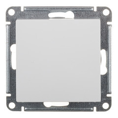 Выключатель Systeme Electric AtlasDesign одноклавишный встраиваемый белый с самовозвратом (ATN000115) - фото 1