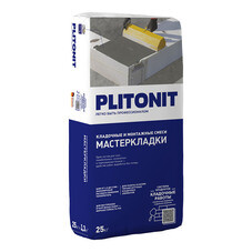 Смесь кладочная Plitonit Мастер Кладки серая 25 кг