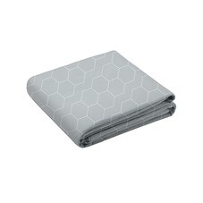 Простыня на резинке 180х200х25 см бязь серая MiaСона Polo