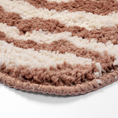 Коврик для туалета коричневый 50х50 см WasserKraft Donau (BM-9409) - фото 3