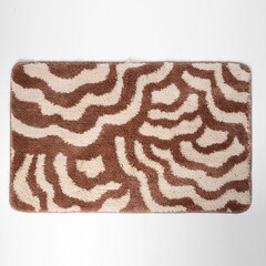 Коврик для ванной коричневый 75х45 см WasserKraft Donau (BM-9401) - фото 2