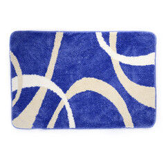 Коврик для ванной синий 90х60 см WasserKraft Rhein (BM-6205) - фото 1