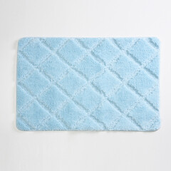 Коврик для ванной голубой 90х60 см WasserKraft Lippe (BM-6517) - фото 2