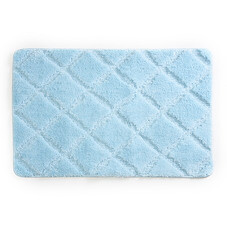 Коврик для ванной голубой 90х60 см WasserKraft Lippe (BM-6517)